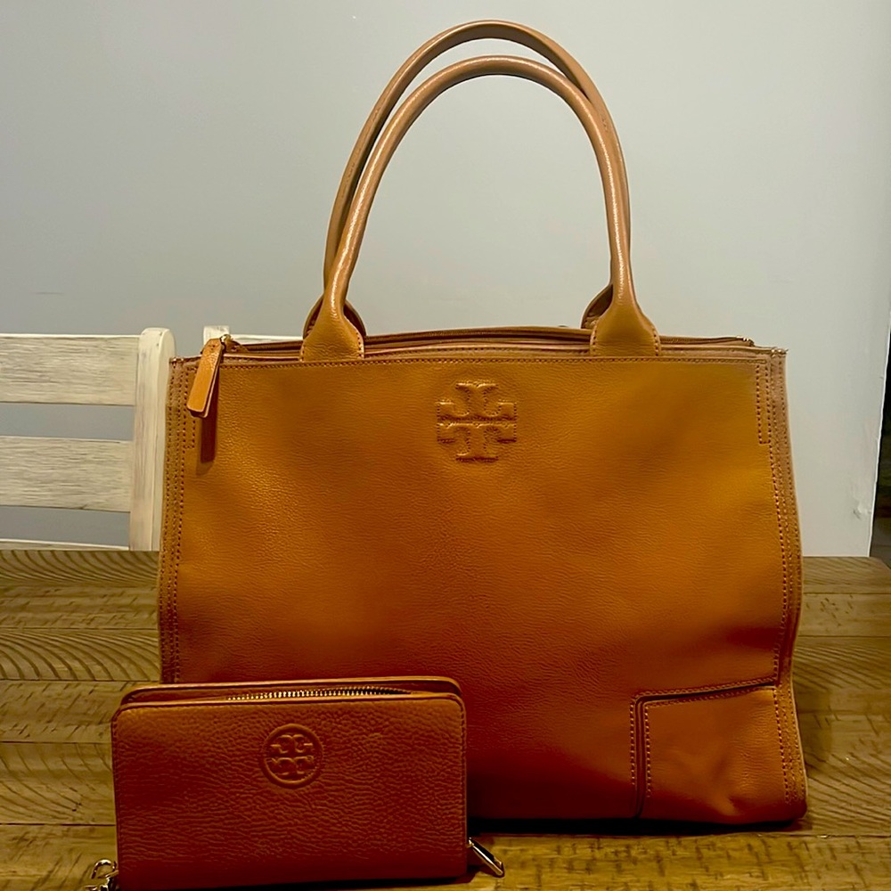 Tory Burch purse and wallet.